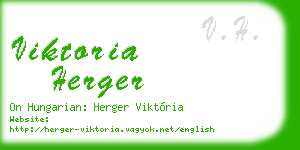 viktoria herger business card